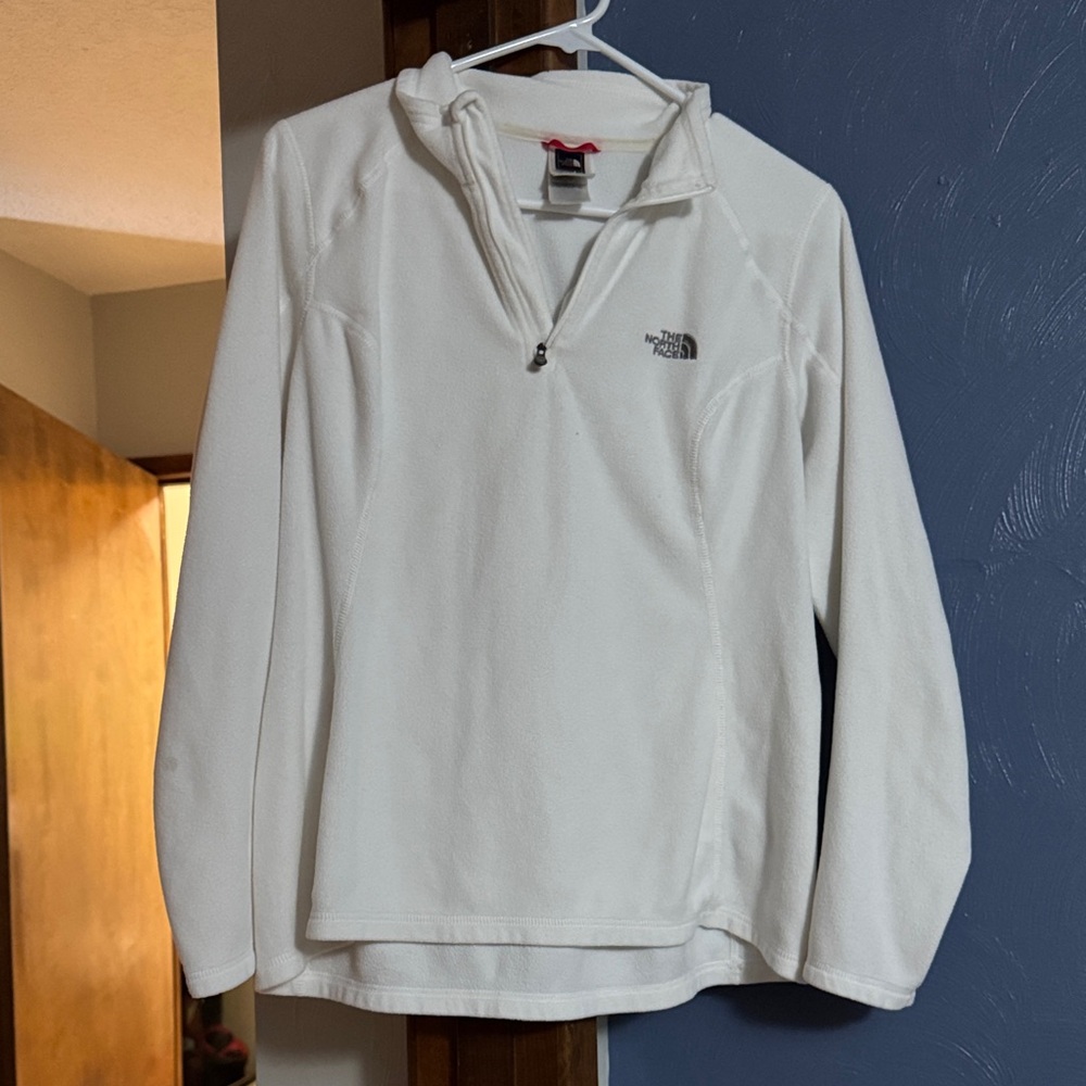 The North Face White Fleece Pullover